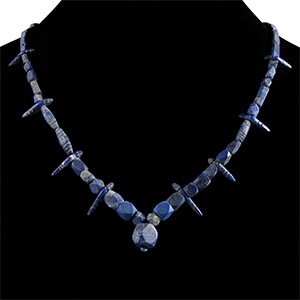 Bactrian Style Lapis Lazuli Bead Necklace String
