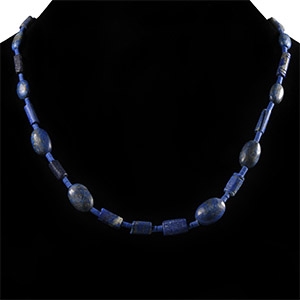 Bactrian Style Lapis Lazuli Bead Necklace String