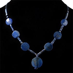 Bactrian Style Lapis Lazuli Bead Necklace String