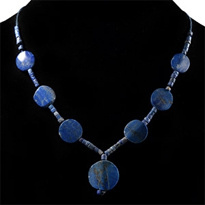 Bactrian Style Lapis Lazuli Bead Necklace String