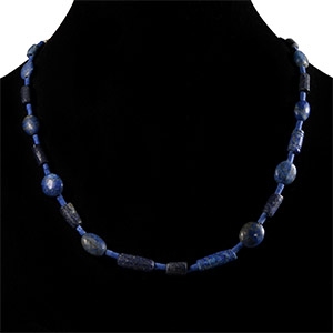 Bactrian Style Lapis Lazuli Bead Necklace String