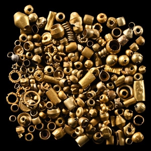 Western Asiatic Mixed Gold Bead Collection