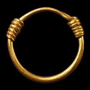 Viking Age Viking Age Gold Coiled Wire Ring