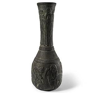 Large Ceramic Vase with Representation of the Months