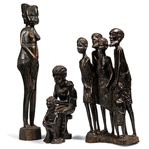 African Wooden Sculpture Group