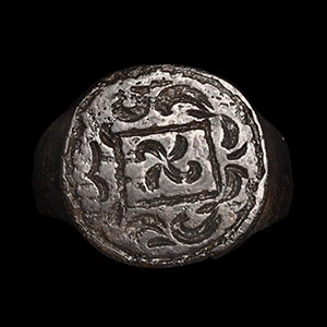 Tudor Period Bronze Signet Ring