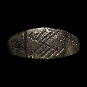 Tudor Period Bronze Fede Ring