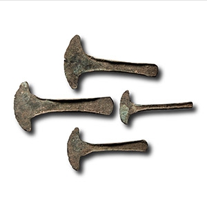 Bronze Age Miniature Graduated Votive Palstave Axehead Collection