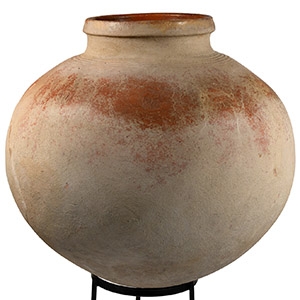 Indian Earthenware Vessel with Elephant Impressions