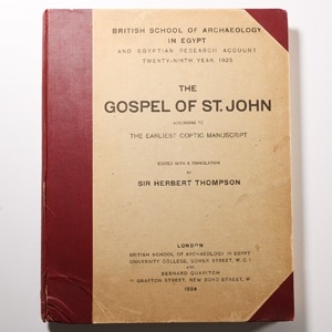 The Gospel of Saint John according to the earliest Coptic Manuscript