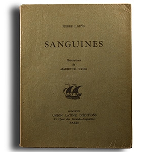 General Books - Louys, P. - Sanguines Erotic Book