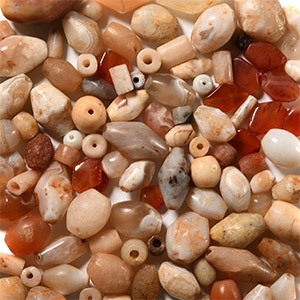 Western Asiatic Mixed Agate and Carnelian Bead Group