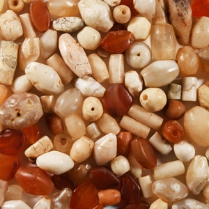 Western Asiatic Mixed Agate and Carnelian Bead Group