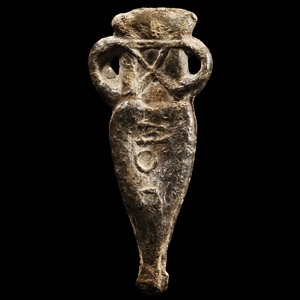 Byzantine Lead Pilgrims Holy Water Ampulla