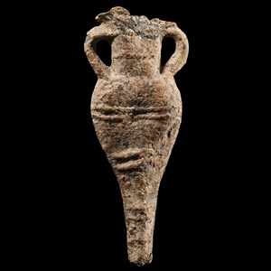 Byzantine Lead Pilgrims Holy Water Ampulla