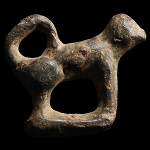 Medieval Bronze Dog Mount