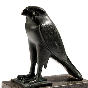 Bronze Statue of Egyptian Horus as a Falcon