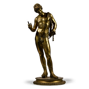 Gilt Bronze Statue of Narcissus