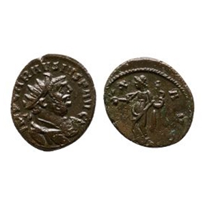 Ancient Roman Imperial Coins - Carausius - London or Colchester - Pax AE Antoninianus