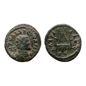 Ancient Roman Imperial Coins - Allectus - Colchester - Galley with 5 Oarsman AE Quinarius