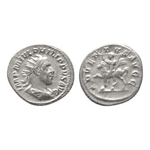 Ancient Roman Imperial Coins - Philip I - Emperor Riding Antoninianus