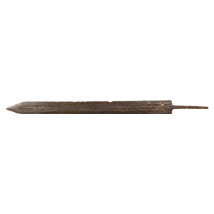 Roman Pattern-Welded Iron Spatha with Inlaid Military Figure