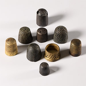 Medieval Thames and Other Bronze Thimble Collection