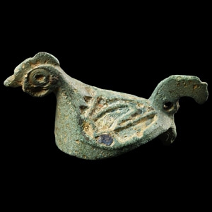 Roman Essex Bronze Cockerel Brooch