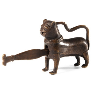 Post Medieval Bronze Lion Padlock