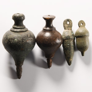 Medieval and Later Bronze Masons Plumb Bob Weight Collection