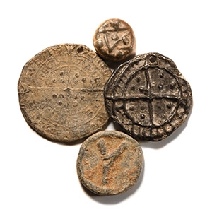 Tokens - English Boy Bishop and Other Lead Token Group [4]