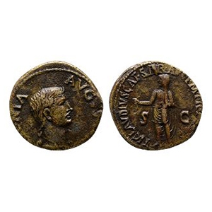 Ancient Roman Imperial Coins - Antonia - Claudius Togate AE Dupondius
