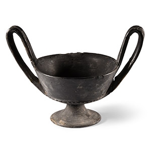Etruscan Bucchero Kantharos Cup
