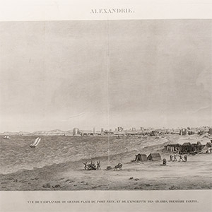 Large Egyptian Expedition Lithograph Print