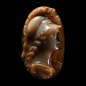 Roman Agate Cameo of Minerva
