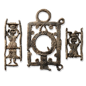 Umayyad Lead Mirror Triptych