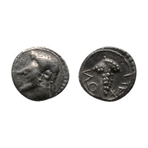 Ancient Greek Coins - Sicily - Naxos - Dionysus AR Litra