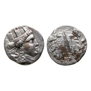 Ancient Greek Coins - Ionia - Smyrna - Contemporary Imitation - Silver Plated Tetradrachm