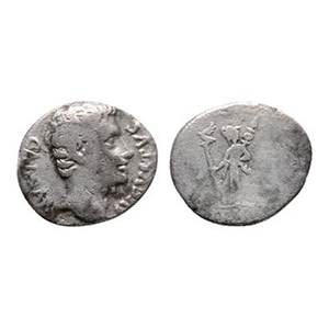 Ancient Roman Imperial Coins - Augustus - Mars AR Denarius