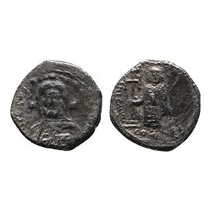 Ancient Byzantine Coins - Constantinople - Justinian II - AR Hexagram