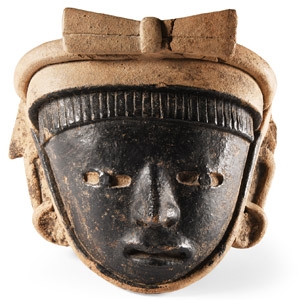 Pre-Columbian Veracruz Terracotta Head Fragment