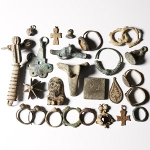Roman and Later Bronze Artefact Group