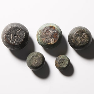 Byzantine Bronze Trade Weight Collection