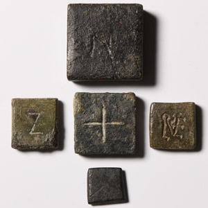 Byzantine Bronze Trade Weight Collection