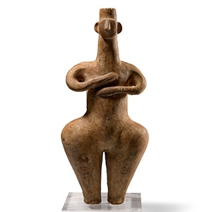 Large Amlash Style Steatopygous Terracotta Idol