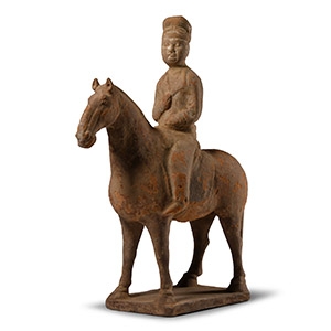 Chinese Tang Horse and Rider Figure