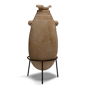 Egyptian Decorated Alabaster Alabastron