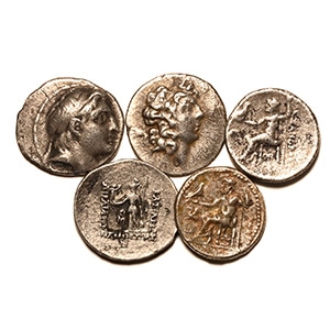 Ancient Greek Coins - Mixed Silver Drachm Group [5]