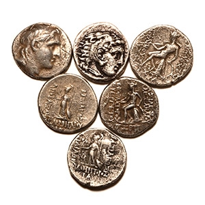 Ancient Greek Coins - Mixed Silver Drachm Group [6]