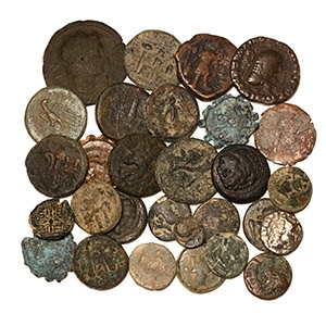 Ancient Greek Coins - Mixed Bronze and Silver Coin Group [29]